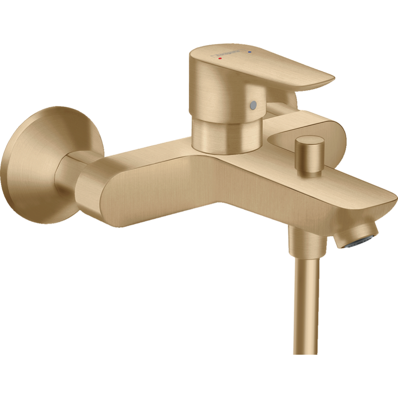 Однорычажный смеситель для ванны для наружного монтажа Hansgrohe Talis E брашированная бронза