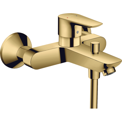 Однорычажный смеситель для ванны для наружного монтажа Hansgrohe Talis E полированное золото