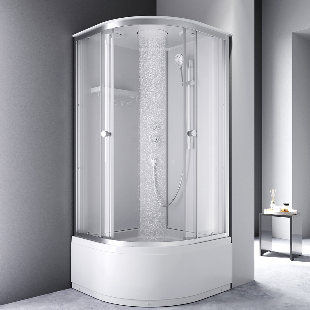 Душевая кабина хром 90x90 см без гидромассажа Am.pm X-Joy W94C-401A-090MT