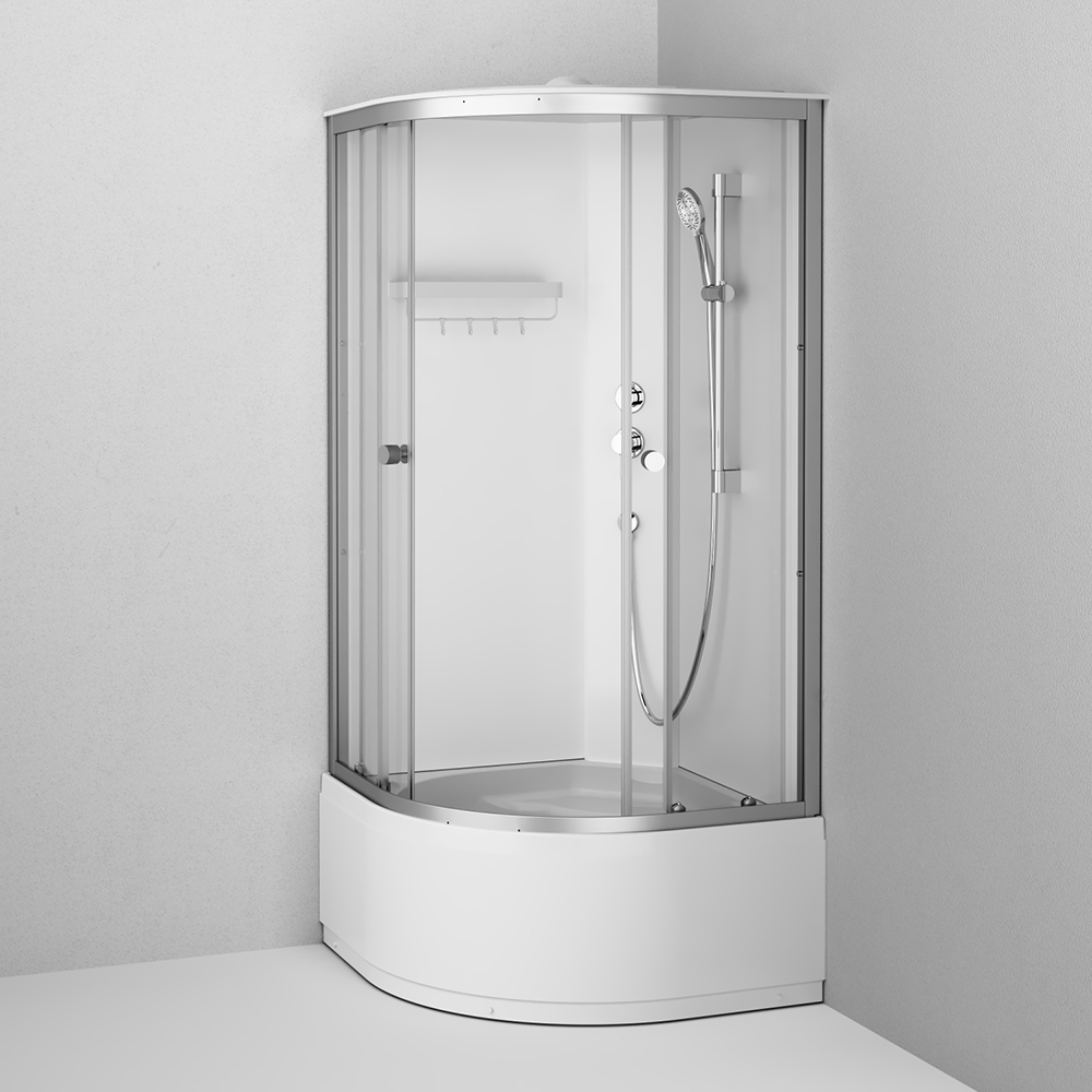 Душевая кабина хром 90x90 см без гидромассажа Am.pm X-Joy W94C-401A-090MT