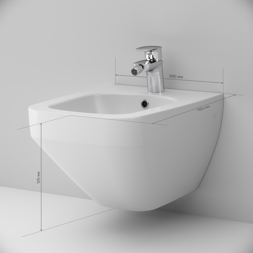 Подвесное биде белое Am.pm Inspire 2.0 C50A3411WH