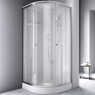 Душевая кабина хром 90x90 см без гидромассажа Am.pm X-Joy W94C-401-090MT
