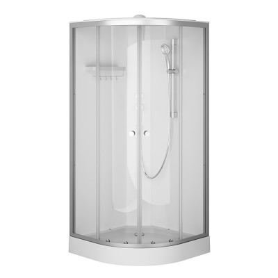 Душевая кабина хром 90x90 см без гидромассажа Am.pm X-Joy W94C-401-090MT