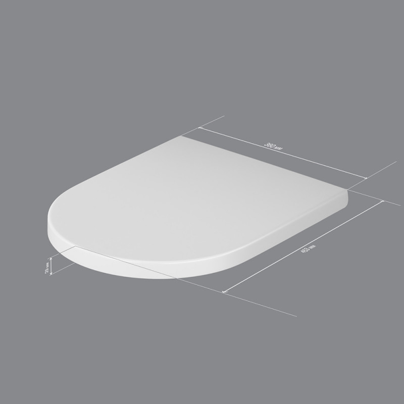 C707858WH Spirit V2.0 сиденье для унитаза slim wrap-over, микролифт