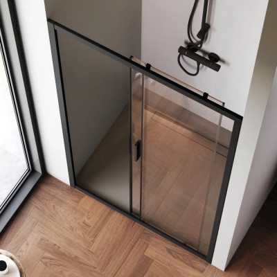 Душевая дверь 110х195см черная Am.pm Gem W90G-110-1-195BT