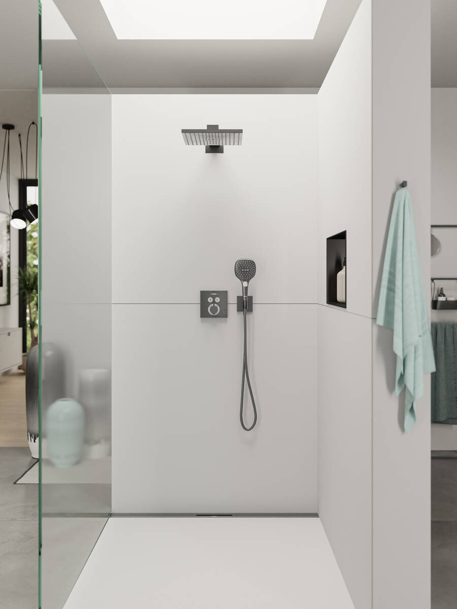 Ручной душ Hansgrohe Raindance Select 120 Air 3jet, брашированный черный хром