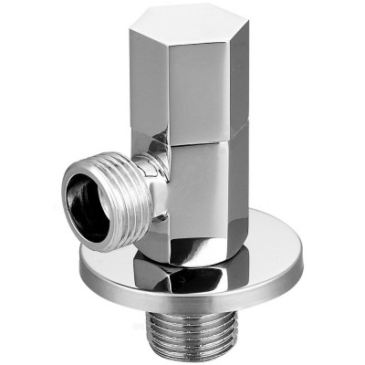 Вентиль хром угловой G1/2"х3/4" Ру16 НР с отражателем Aquasfera 1077-02