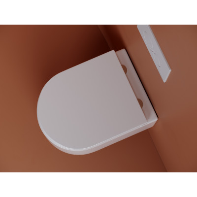Подвесной унитаз 360х490мм Ceramicanova Ulma Rimless CN4006 белый