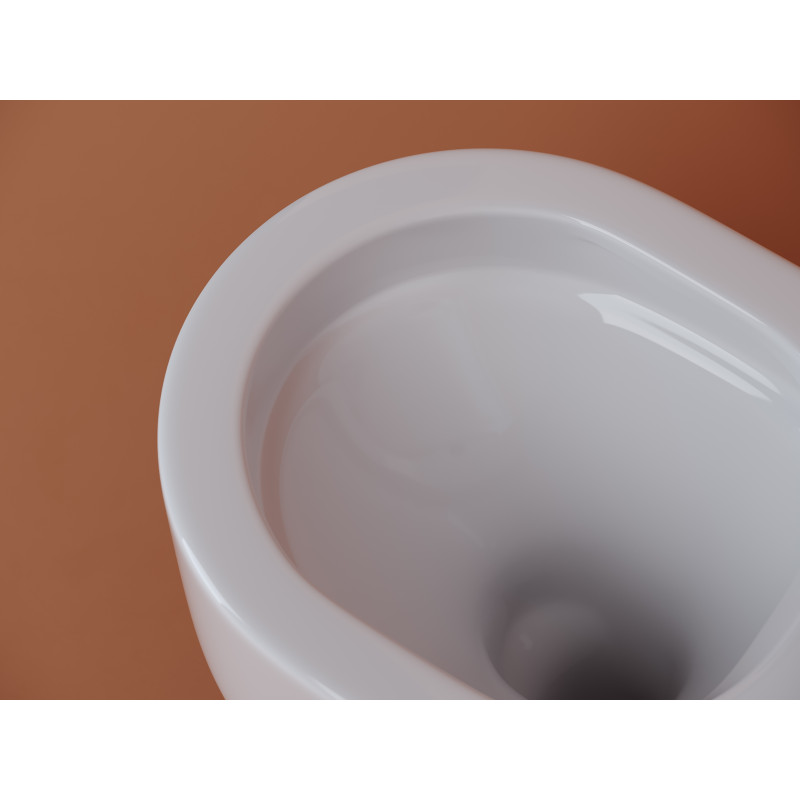 Подвесной унитаз 360х490мм Ceramicanova Ulma Rimless CN4006 белый