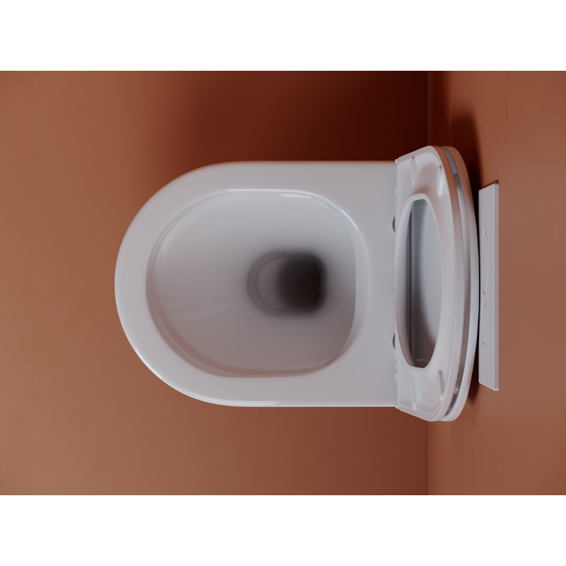 Подвесной унитаз 360х490мм Ceramicanova Ulma Rimless CN4006 белый