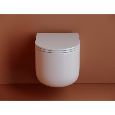 Подвесной унитаз 360х490мм Ceramicanova Ulma Rimless CN4006 белый