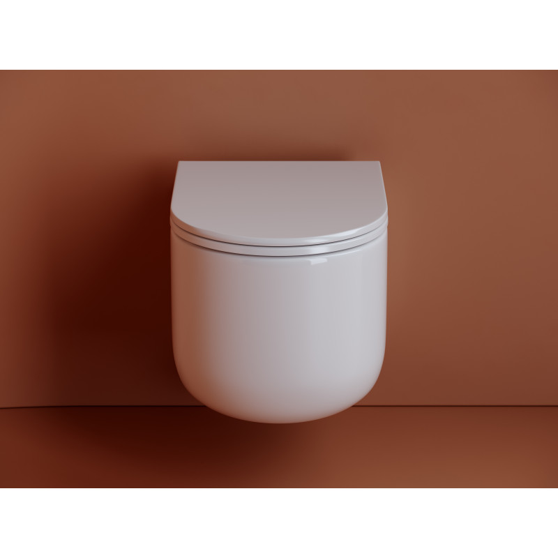 Подвесной унитаз 360х490мм Ceramicanova Ulma Rimless CN4006 белый