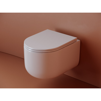 Подвесной унитаз 360х490мм Ceramicanova Ulma Rimless CN4006 белый