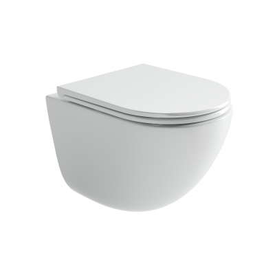 Подвесной унитаз 360х495мм Ceramicanova Vogue Торнадо безободковый CN4008T белый