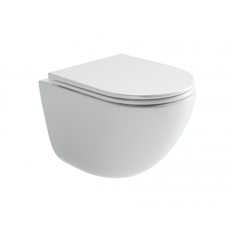 Подвесной унитаз 360х495мм Ceramicanova Vogue Торнадо безободковый CN4008T белый