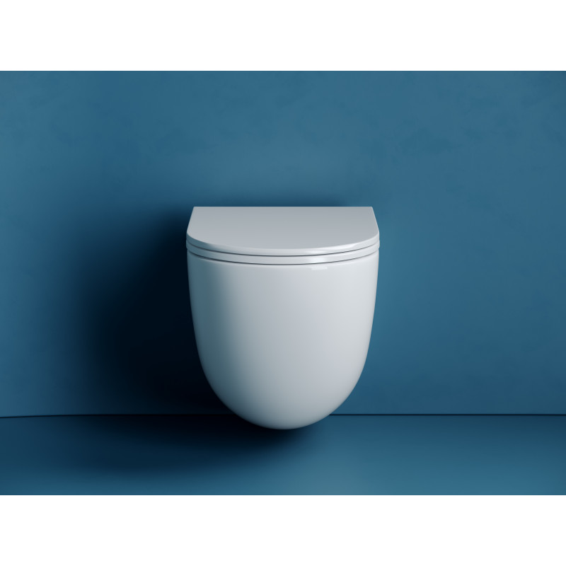 Подвесной унитаз 360х495мм Ceramicanova Vogue Торнадо безободковый CN4008T белый