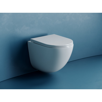 Подвесной унитаз 360х495мм Ceramicanova Vogue Торнадо безободковый CN4008T белый