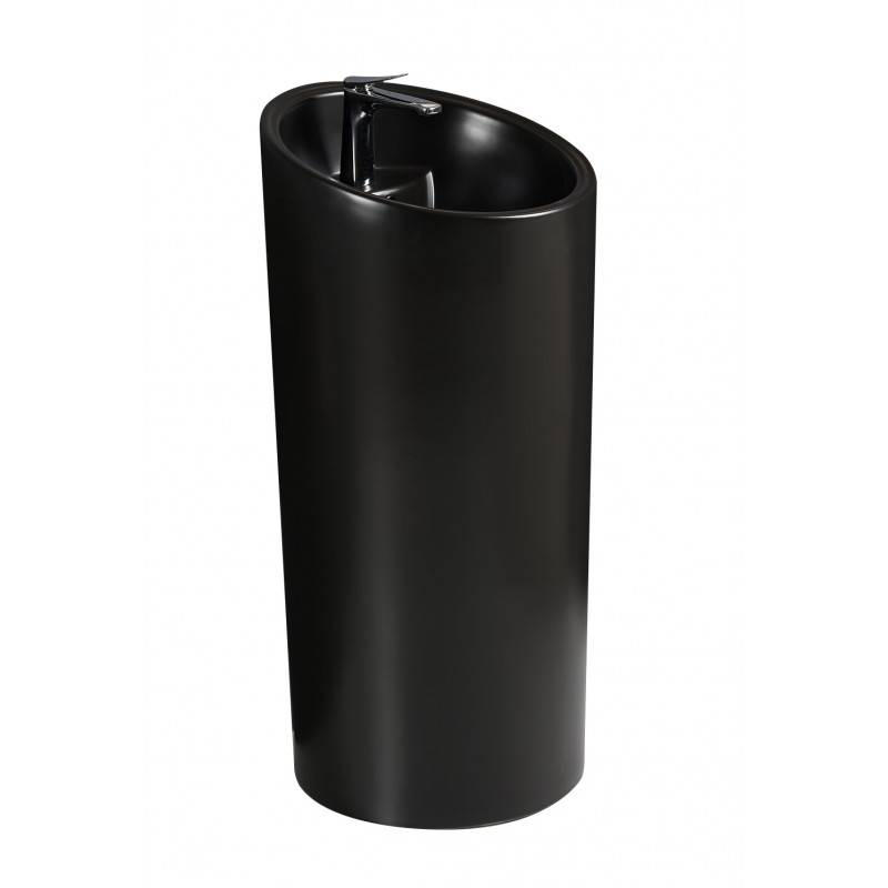 Раковина напольная  WW LEERBACH 4546 MT-BL черная