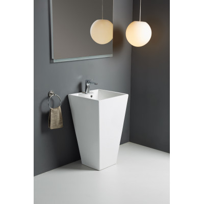 Раковина напольная  WW LEERBACH 4847 GL-WT белая