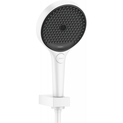 Душевой гарнитур Hansgrohe Rainfinity 130 3jet с душевым шлангом 160 см, белый матовый
