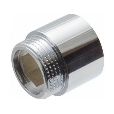 Удлинитель латунь хром Ду 15 (1/2") L-20мм ВР/НР Aquasfera