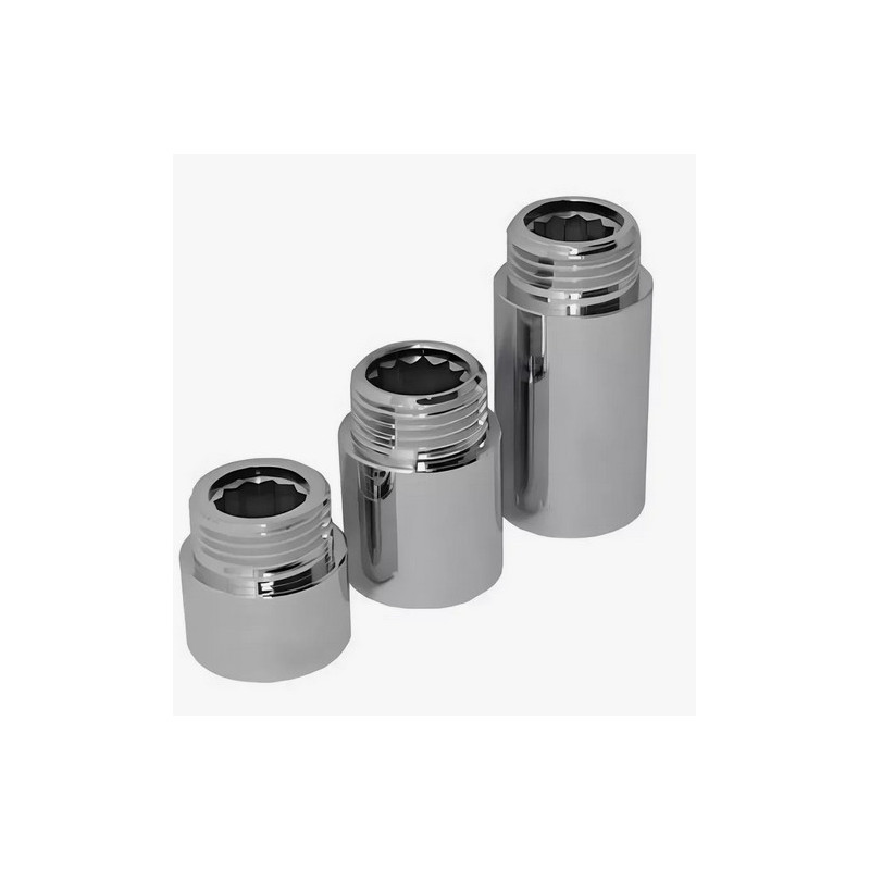 Удлинитель латунь хром Ду 20 (3/4") L-20мм ВР/НР Aquasfera