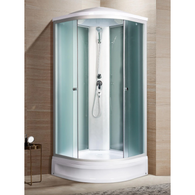 Душевая кабина с поддоном хром 80x80х220см River NARA LIGHT XL 80/24 MT