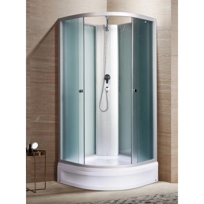 Душевая кабина с поддоном хром 80x80х220см River NARA LIGHT Б/К XL 80/24 MT