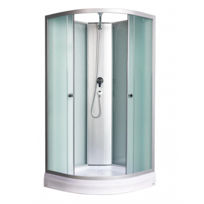 Душевая кабина с поддоном хром 80x80х220см River NARA LIGHT Б/К XL 80/24 MT