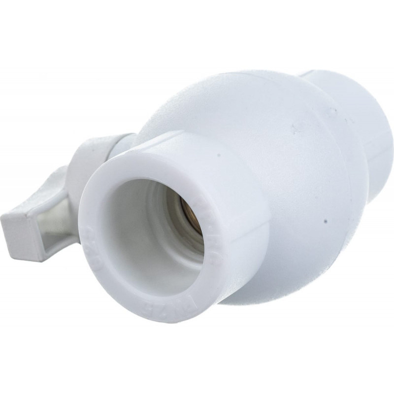 Кран шаровой PP-R белый Дн 20 внутренняя пайка OPTIMA VALFEX VALF 10145020