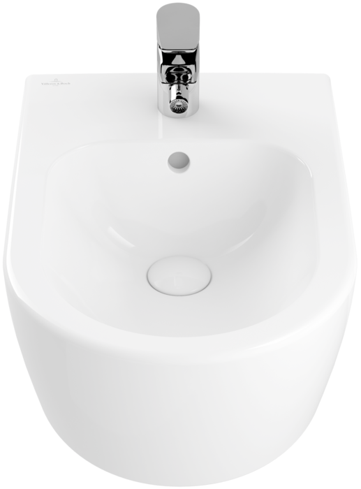 Биде подвесное 370x530мм Villeroy & Boch Avento альпийский белый