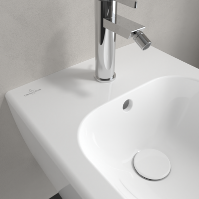 Биде подвесное 370x530мм Villeroy & Boch Avento альпийский белый