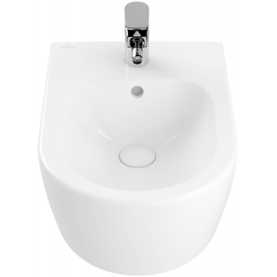 Биде подвесное 370x530мм Villeroy & Boch Avento Stone White Ceramic Plus
