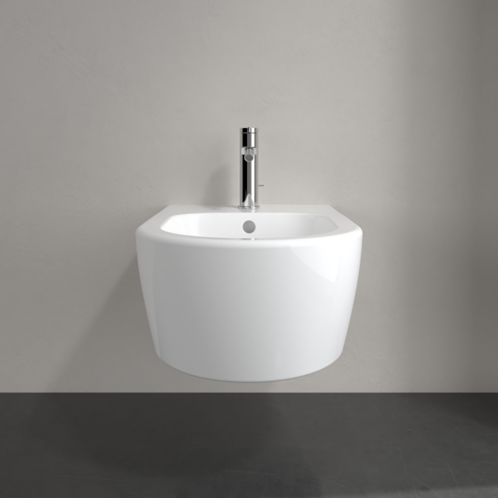 Биде подвесное 370x530мм Villeroy & Boch Avento Stone White Ceramic Plus