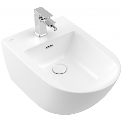 Биде подвесное 375x560мм Villeroy & Boch Antao Stone White Ceramic Plus