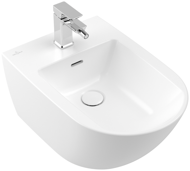 Биде подвесное 375x560мм Villeroy & Boch Antao Stone White Ceramic Plus
