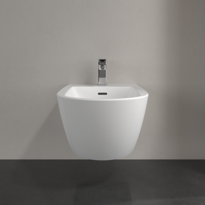 Биде подвесное 375x560мм Villeroy & Boch Antao Stone White Ceramic Plus