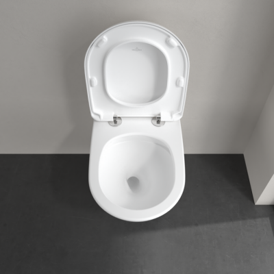 Сиденье для унитаза Villeroy&Boch Antao, с автоматическим опусканием, со съемным сиденьем, Stone White