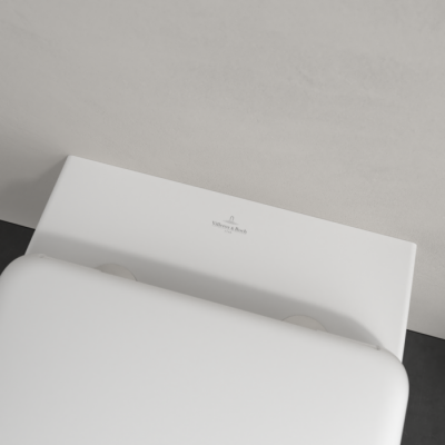 Сиденье для унитаза Villeroy&Boch Antao, с автоматическим опусканием, со съемным сиденьем, Stone White