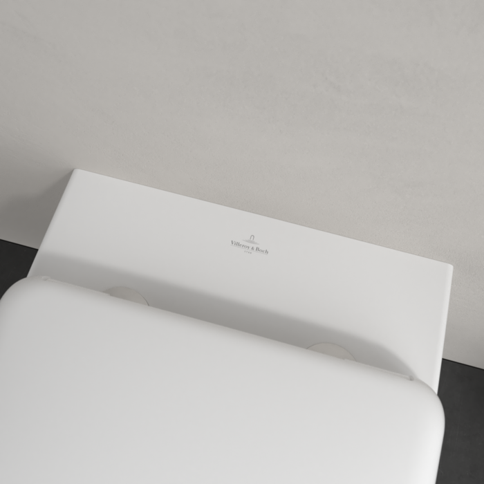 Сиденье для унитаза Villeroy&Boch Antao, с автоматическим опусканием, со съемным сиденьем, Stone White