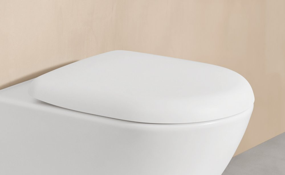 Сиденье для унитаза Villeroy&Boch Antao, с автоматическим опусканием, со съемным сиденьем, Stone White
