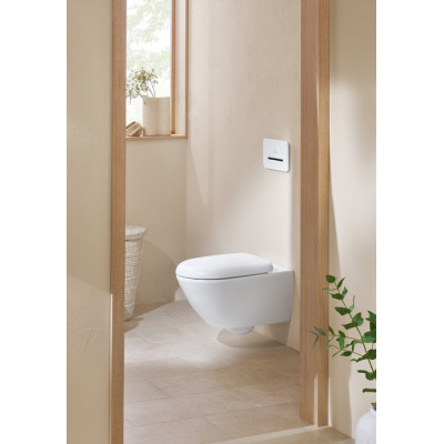 Сиденье для унитаза Villeroy&Boch Antao, с автоматическим опусканием, со съемным сиденьем, Stone White