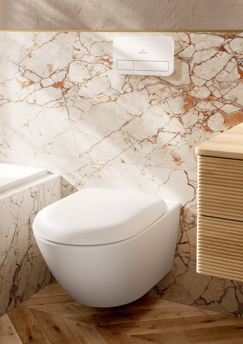 Сиденье для унитаза Villeroy&Boch Antao, с автоматическим опусканием, со съемным сиденьем, Stone White