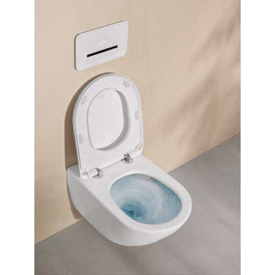 Сиденье для унитаза Villeroy&Boch Antao, с автоматическим опусканием, со съемным сиденьем, Stone White