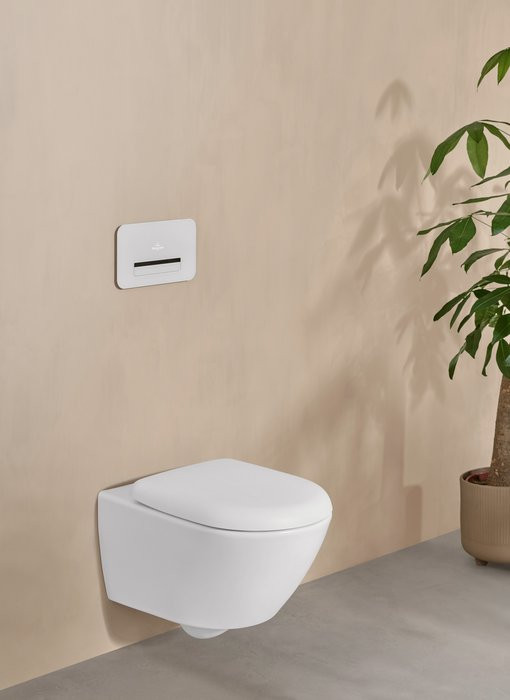 Сиденье для унитаза Villeroy&Boch Antao, с автоматическим опусканием, со съемным сиденьем, Stone White