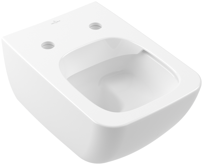 Унитаз подвесной с сидением Villeroy & Boch Venticello 4611RL Альпийский белый CeramicPlus SlimSeat LINE (Sandwich)