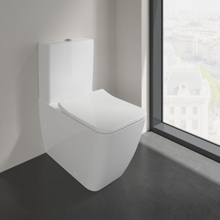 Сидение для унитаза Villeroy&Boch Venticello SlimSeat (Wrapover), с микролифтом, быстросъемное, Альпийский белый