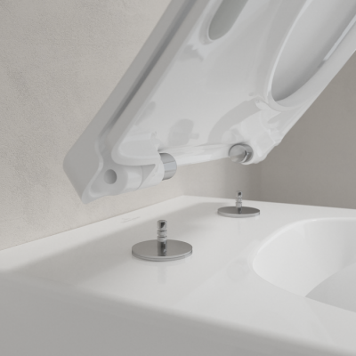 Сидение для унитаза Villeroy&Boch Venticello SlimSeat (Wrapover), с микролифтом, быстросъемное, Альпийский белый