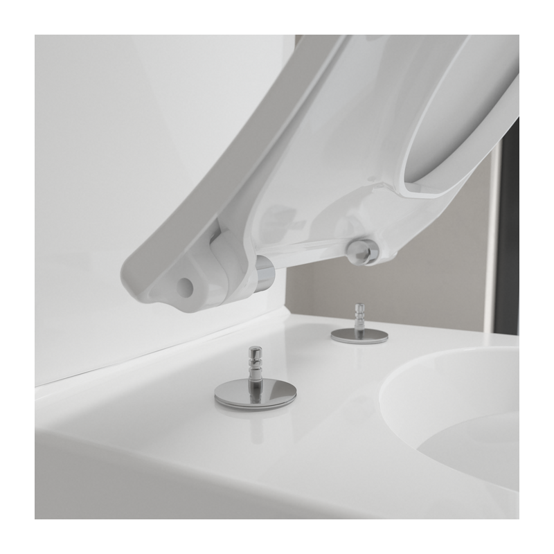 Сидение для унитаза Villeroy&Boch Venticello SlimSeat (Wrapover), с микролифтом, быстросъемное, Альпийский белый