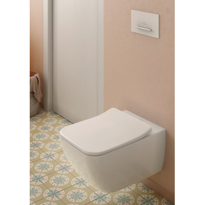 Сидение для унитаза Villeroy&Boch Venticello SlimSeat (Wrapover), с микролифтом, быстросъемное, Альпийский белый